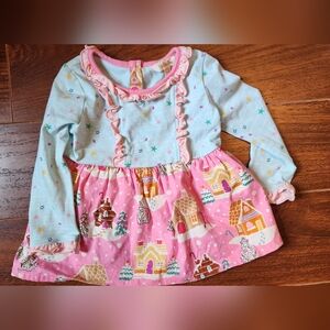 Pink and Blue Gingerbread Dress/ Top